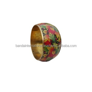 Brazalete artificial de alta calidad para mujer con nuevo diseño Brazalete de hierro con hermosa flor impresa estilo con nuevo estilo y multicolor - Product Image 6