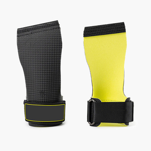 Guantes de Neopreno sin Dedos con Agarre de Palma de Cuero y Correa de Muñeca Ajustable para Ejercicio, con Soporte para Logotipo Personalizado - Product Image 3