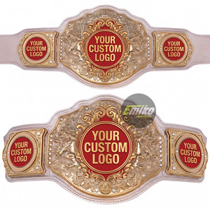 Ceinture de champion plaquée or lourde avec options de logo, couleur et taille personnalisées pour l'entraînement MMA, karaté, judo - Respirante et durable - Product Image 3