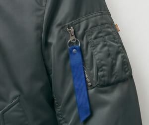 Chaqueta Bomber para Hombre, Color Sólido, Cierre de Cremallera, Resistente al Viento, Prenda Exterior Informal, Corte Regular, Material de Poliéster, Cuello Camisero - Product Image 5