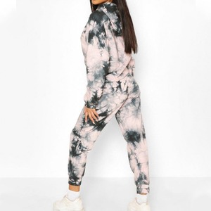 Ensembles de survêtements vintage en dentelle unie écologiques pour femmes, personnalisables avec votre marque, style streetwear, en coton, pour l'hiver, vente en gros - Product Image 4
