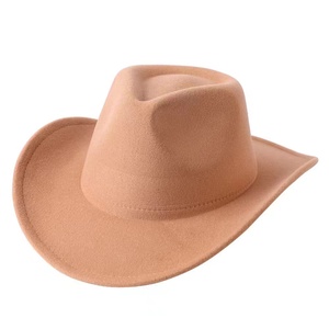 Chapeau Fedora Unisexe en Feutre à Large Bord Style Classique pour Fêtes, Tenues Décontractées Professionnelles, Sorties, Pêche, Motif Uni, Chapeau de Cowboy - Product Image 1