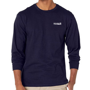 Camiseta de Manga Larga Tejida 100% Algodón para Hombre, Elegante, Ecológica, Transpirable, Cómoda, Perfecta para Uso Diario Informal - Product Image 1