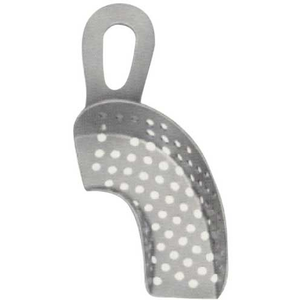 Plateaux d'empreinte dentaire manuels professionnels de qualité supérieure en acier inoxydable allemand perforé, autoclavables, avec poignée ergonomique, Classe I - Product Image 3