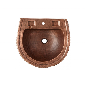 Fregadero de Pedestal de cobre, martillada enredadera, cuencas hechas a mano, barra única, fabricante, proveedor al por mayor - Product Image 3
