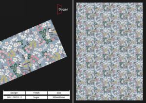 Carreaux muraux en céramique 300x600mm pour salle de bain et cuisine, finition brillante mate effet sucre, design mural intérieur luxueux. - Product Image 2