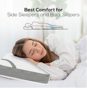 High Quality Queen Size Adjustable Ergonomic Memory Foam Neck <b>Pillow</b> Cooling <b>Orthopedic</b> Bed Couple <b>Pillow</b> for Comfortable Rest - Product Image 5