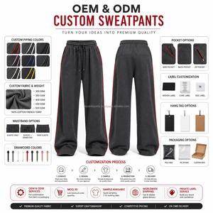 Women's Oversized <b>Fleece</b> <b>Jogger</b> Pants with 100% Cotton <b>Fleece</b> 380 GSM for Loungewear Elastic Waist Durable High Waist Cozy - Product Image 4
