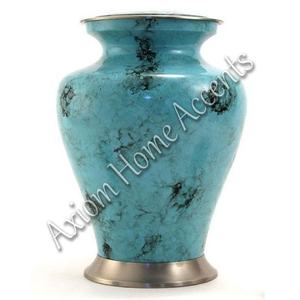 Urna de cremación de aluminio moderna con diseño elegante hecho a mano, recuerdo conmemorativo para seres queridos de Axiom Home Accents - Product Image 4