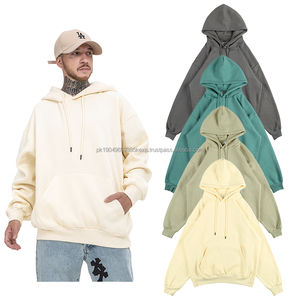 Nouveau style hommes de haute qualité 320g 400g coton éponge français sans logo sans étiquette lavage de pierre lavé sweats à capuche graphiques visage complet sweat à capuche zippé - Product Image 1