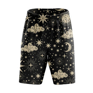 Shorts de sport pour hommes, tricotés, écologiques, anti-UV, séchage rapide, respirants, coupe-vent, avec cordon de serrage, poches, décontractés - Product Image 3