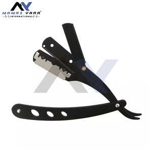 Rasoir professionnel en acier inoxydable à lame pivotante avec lame remplaçable, rasoir droit à bord unique pour le visage et le corps, vente en gros - Product Image 3