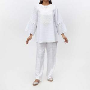 Traje Chikankari bordado de 2 piezas PS4076 talla XS - Product Image 3