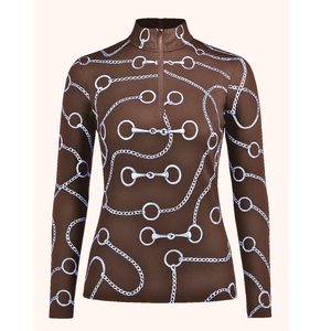 Camiseta de equitación personalizada para mujer con logo a medida, elegante y de gran ajuste para los días de montar. - Product Image 6