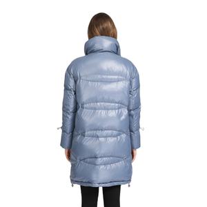 Manteau long personnalisé en gros, nouvelle tendance automne/hiver 2026, doudoune chaude en duvet de canard blanc avec fermeture éclair, en nylon/cachemire pour femme - Product Image 6