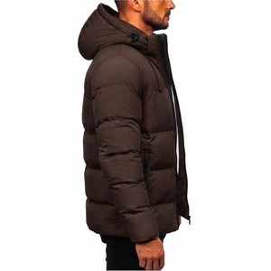 <b>Men</b> <b>Hooded</b> Winter Puffer <b>Coat</b> Quilted Warm Insulated Jacket Outdoor Casual Apparel Custom Manufacturing - Product Image 4