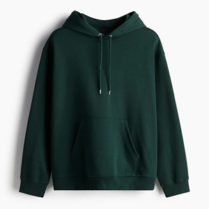 Sudadera con Capucha Extra Grande para Hombre, de Felpa, Color Sólido, Informal, para Otoño, Corte Regular, 100% Algodón, Transpirable, Diseño de Punto - Product Image 1
