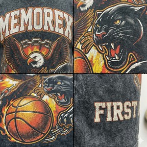 เสื้อยืดโอเวอร์ไซส์ลายกราฟิกผ้าฝ้ายแท้ 100% สไตล์วินเทจยุค 90s สำหรับผู้ชาย เสื้อแร็ปแนวสตรีทแวร์ พิมพ์ลาย ขายส่ง - Product Image 4