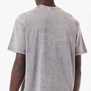 T-shirts modernes en coton tricoté délavé à l'acide, coupe régulière, tissu doux pour le quotidien et les voyages - Product Image 2