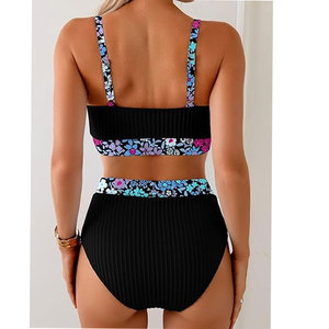 Solid Trader New Arrival Smocked Waist Swimsuit Coverup Floral Print Tiered <b>Skirt</b> Outfit Women Beach Wear - Product Image 2