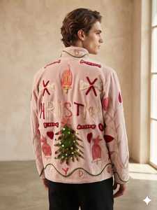 Baby Pink Suzani <b>Embroidered</b> <b>Jacket</b> <b>for</b> <b>Women</b> Wholesale Ethnic Fashion <b>Jacket</b> - Product Image 2