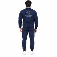 Ensemble de survêtement d'été respirant en polaire pour homme MANGOES FASHION, taille plus, en polyester/coton, avec sweat à capuche et pantalon de survêtement à taille élastique