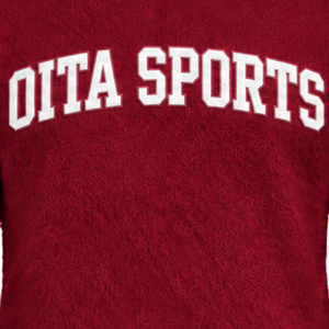 Pull en tricot doux pour homme, couleur bordeaux, col rond, manches longues, décontracté, pour l'hiver, avec logo personnalisé en relief sur la poitrine - Product Image 5