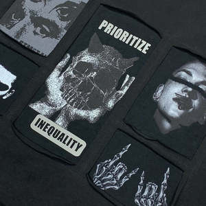 Camiseta de Algodón con Cuello Redondo Personalizada, Estampada con Diseño Gráfico, Estilo Urbano, para Hombre - Product Image 4