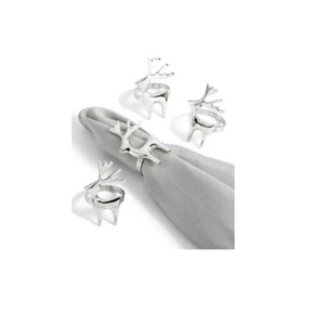 Anillos de Servilleta de Coral Plateado al por Mayor, Diseño Moderno, Ecológicos, Duraderos, de Metal, Tema Oceánico, Decoración de Mesa, Suministros para Bodas en la Playa, OEM - Product Image 6