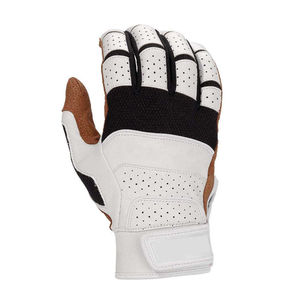 Unisex Long Cuff Goatskin Leather Baseball & Softball Batting Gloves with Ambidextrous <b>Snap</b> Closure Breathable & Durable Design - Product Image 1