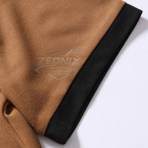 Camisetas de Punto de Color Sólido de Primera Calidad, 100% Algodón, Tallas Grandes para Hombre, Ropa de Verano, Precio Bajo al por Mayor para Adultos - Product Image 5