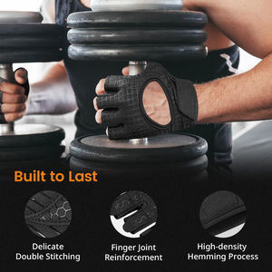 Guantes de Gimnasio al por Mayor con Logotipo Personalizado, Antideslizantes, Transpirables, para Fisicoculturismo, Entrenamiento, Correr, Ciclismo, con Soporte para Muñeca - Product Image 6