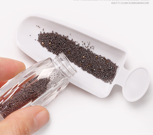 Recyclable Nail Art Powder Tray Plastic Dip Powder Container Makeup Art Storage <b>Box</b> - Product Image 3