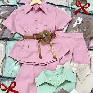 Ensemble d'été deux pièces pour femme, confortable, naturel, tendance, lavable, emballage personnalisé, fabriqué au Vietnam - Product Image 2