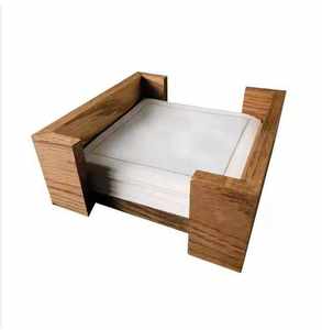 Handmade Eco-Friendly Luxury Wooden Tissue Box Napkin <b>Storage</b> <b>Organizer</b> Custom Logo American Style for Home Hotel Restaurant - Product Image 4