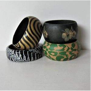 Premium Handcrafted Women's Jewelry Traditional Style <b>Bangles</b> for Ethnic Wear Painted <b>Wooden</b> <b>Bangle</b> Crafted Premium Wood Bamboo - Product Image 3