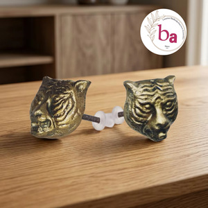 Tiradores de Mueble con Cabeza de Tigre Ba, Hierro Fundido, Diseño Industrial, Tiradores Tradicionales para Muebles, Decoración para Sala de Estar, Comedor, Oficina en Casa - Product Image 1