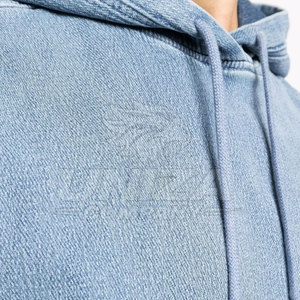 Sweat à capuche décontracté et tendance en coton mélangé, délavé à l'acide, écologique et respirant, avec poche et capuche, pour un style urbain hivernal - Product Image 6