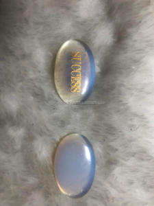 Los mejores óvalos pulidos grabados, piedra de preocupación, cristal, piedras preciosas curativas naturales, masaje amor, Chakra, piedras de pulgar a granel para la relajación - Product Image 4