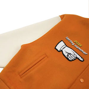 ผู้ผลิตเสื้อแจ็คเก็ต Letterman Varsity แบบ OEM ขายส่ง ปักลายตามสั่ง สไตล์วินเทจ กันน้ำ กันลม สำหรับฤดูหนาว แฟชั่นแนวสตรีท - Product Image 5