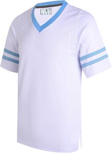 Camiseta deportiva girli con cuello en V y manga corta con rayas blancas, camisa informal de poliéster de secado rápido, ropa de verano - Product Image 4