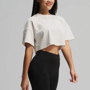 T-shirt court respirant pour femme, prix de gros, vente chaude, faible MOQ, prix raisonnable, service OEM - Product Image 3