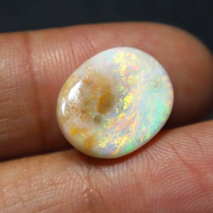 4 Carat Natural Australian <b>Opal</b> Solid Coober Pedy Loose Gemstone Very Good Multi Fire Handmade for Jewelry Making Stone - Product Image 4
