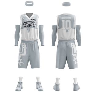 Meilleur prix Shorts de basket-ball d'été réversibles BSCI pour hommes Vêtements de sport imprimés avec logo personnalisé avec numéro d'équipe Laker Uniform - Product Image 6