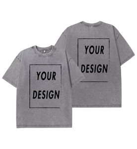 Camiseta Unisex de Algodón Lavado, Transpirable, con Logotipo Frontal Vintage, Corte Regular, Manga Corta, Estilo Urbano, Informal para Hombre - Product Image 2