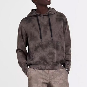 Wholesale 2026 Custom Acid Wash 100% Cotton Front Logo Men's Vintage Regular Fit Heavyweight Fleece Breathable <b>Lined</b> <b>Hoodie</b> - Product Image 1