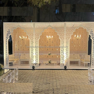Outdoor Durable FRP Jali <b>Wedding</b> Mandap Portable Big Size Fiber Chairs Custom <b>Box</b> Packaging Parties New <b>Wedding</b> Decorations - Product Image 1