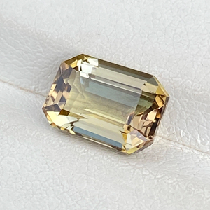 Tanzanite naturelle certifiée non chauffée, couleur bio, taille octogonale, avec zoïsite naturelle de couleur rare, 3,07 carats, clarté loupe. - Product Image 1