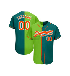 Maillot de baseball personnalisé bleu marine dégradé, vente en gros, en polyester doux à séchage rapide, manches longues, maillots de baseball dégradés des Mariners - Product Image 1