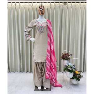 Beau haut et bas de fête avec ensemble élégant de taille Dupatta XL - Product Image 2